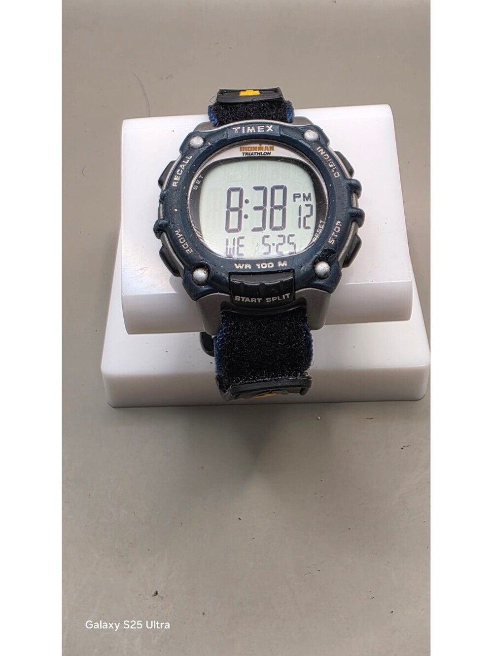 Timex Ironman Digital Sports Watch with Blue Nylon Strap